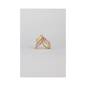 Vente en gros de boucles d'oreilles en forme de vague Del Pia Srl Dea Lasa de haute qualité, jaunes, 15x25 mm, plaquées or 18 carats - Product Image 4