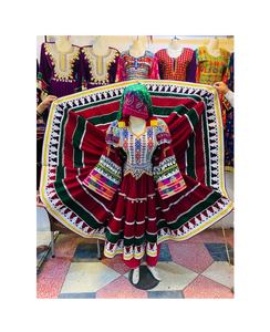 Vintage Ethnic Afghan Kuchi <b>Dresses</b> Traditional Party Outfits Vibrant Colors Lace Decoration for Pakistani Traditional <b>Wedding</b> - Product Image 4