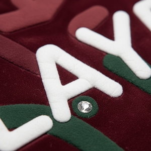 Vêtement de sport pour femme en gros, personnalisé, léger, streetwear, uni, en molleton de coton 320 g/m², 3D pour crop top baggy avec strass - Product Image 5