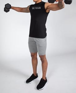 Camiseta sin mangas de algodón 100% personalizada para hombre, chaleco de entrenamiento de gimnasia transpirable para Fitness, correr, entrenamiento, diseño de sublimación personalizado - Product Image 5