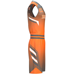 Ensemble de maillot de basket-ball pour hommes, impression double face, maillot et short pour l'entraînement sportif et les vêtements professionnels d'équipe - Product Image 2