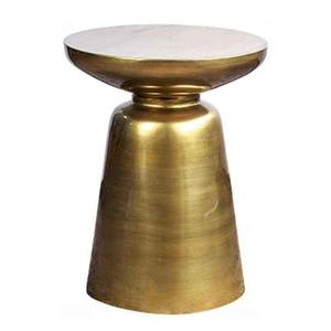 Meilleure qualité de table d'appoint moderne Zephyr finition dorée avec socle pour le salon et le bureau prix d'usine - Product Image 3