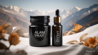 Résine de Shilajit de l'Himalaya 100% pure et biologique certifiée GMP, logo personnalisé, séchée au soleil, testée en laboratoire, pour adultes, 15 grammes, durée de conservation de 5 ans