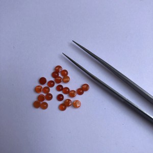 4mm Natural naranja cornalina suave cabujón redondo Real al por mayor a granel piedras preciosas sueltas comprar joyería hacer usos mejor precio de fábrica - Product Image 2