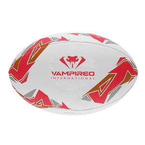 VAMPIREO Ballon de Rugby Professionnel Logo Personnalisé Matériau Original Blanc Noir Design Disponible Toutes Tailles Pelota De Rugby - Product Image 6