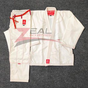 Ensemble kimono personnalisé Jiu Jitsu Gi 100% coton 450 gsm veste en tissage de perles 10oz pantalon en sergé Ripstop fabriqué au Pakistan vente en gros BJJ - Product Image 1