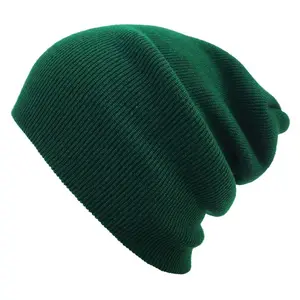 Beanie topi rajut untuk pria wanita, topi Beanie musim dingin pria dan wanita, ukuran kustom, harga murah