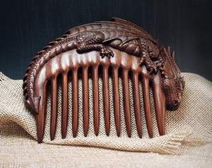 PROPIEDADES Peine de pelo con mango de madera hecho a mano para uso en Salón de la India Peine de madera al por mayor para uso comercial en venta en - Product Image 6