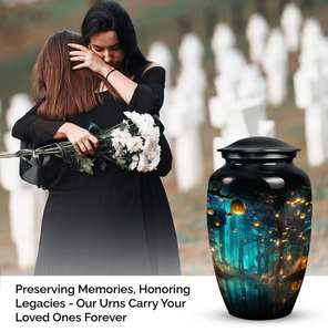 Urna funeraria inspirada en la naturaleza para cenizas decorativa moderna personalizable para cenizas de cremación urnas personalizadas para bebés - Product Image 6