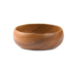 Cuenco redondo de madera de nogal Color marrón claro Ideal para restaurante y hogar Vajilla Frutero a precio asequible - Product Image 6