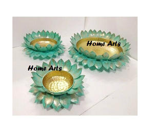 Cuenco de flores decorativo de diseño antiguo Cuenco de flores pulido de oro de latón de Calidad exclusiva Urli para superventas - Product Image 2