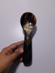 Javed Artesanías Cuchara de cuerno de búfalo pulido Cuchara de café de estilo náutico para uso doméstico y en la cocina para mesa - Product Image 6