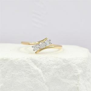 แหวนแต่งงานชุบโรเดียมสีเงิน925ทอง14K คลาสสิกสำหรับคู่รักที่งดงามและสง่างาม - Product Image 2