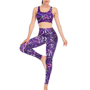 2024 personnalisé nouveaux vêtements de sport femmes Yoga ensemble Gym entraînement Yoga ensembles pas cher prix femmes Yoga ensembles - Product Image 3