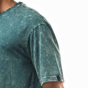 Men's <b>Tie</b>-Dye Short Sleeve Acid Wash T-Shirt 100% Cotton Regular Fit O-Neck Casual Solid Color Jersey <b>Knitted</b> Top - Product Image 6