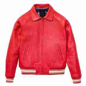 Chaqueta Avirex Clásica de Cuero Vacuno Genuino y Lona, Personalizada, de Alta Calidad, Resistente al Agua y al Viento, Venta al Por Mayor - Product Image 1