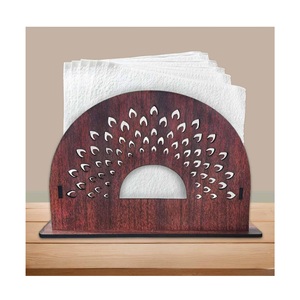 Porta Servilletas de Madera y Resina Estilo Rústico a Precio de Fábrica |   Organizador de Servilletas Resistente para Mesa, Ideal para Cocina, Restaurantes y Decoración de Fiestas - Product Image 6