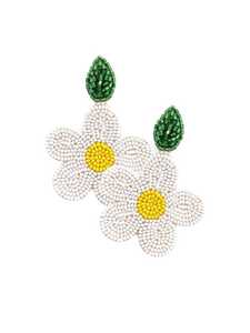 Pendientes de gota de moda para mujer informal, hilo de algodón en forma de abanico divertido de ganchillo a mano, joyería de precio a granel - Product Image 6