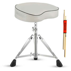 5 Core Drum Throne 3 <b>Padded</b> Guitar Stool Drummer <b>Chair</b> Adjustable Musician Seat - Product Image 1