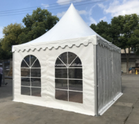 Carpa de Fiesta de Aleación de Aluminio, Carpa Impermeable para Bodas, 3x3M, 4x4M, 5x5M