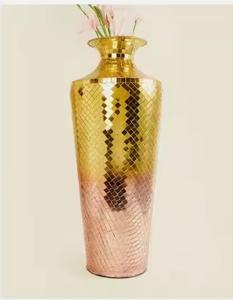 แจกันดอกไม้ปรับแต่งได้พร้อมสีเงินที่ออกแบบมาสำหรับใช้ตกแต่งด้วยการออกแบบที่หรูหรา - Product Image 2