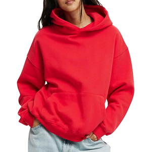 Sweats à capuche pour femmes en polaire de haute qualité 100% coton sweats à capuche vierges femmes surdimensionné poids lourd personnalisé sweat-shirt pour femmes - Product Image 6