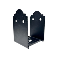 Supports d'angle métalliques pour poteaux carrés de clôture, supports de base réglables pour poteaux en bois, connecteurs de construction en bois