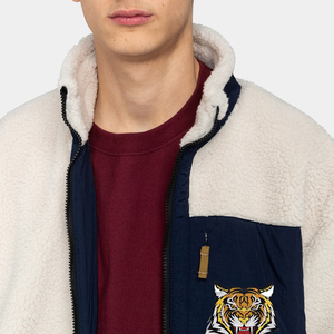 Wholesale Custom <b>Mens</b> <b>Sherpa</b> Fleece Full Zip Thick Warm Performance Coat Pockets Work <b>Jacket</b> with OEM Service - Product Image 4