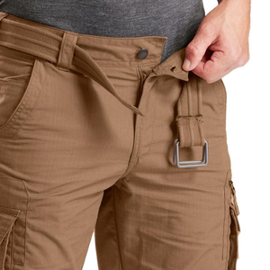 Pantalones de trabajo informales para hombre, ropa de calle al por mayor, pantalones de pierna recta multibolsillo apilados Cargo de ajuste Regular, opciones de talla grande - Product Image 4