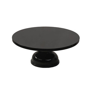 Soporte para servir pasteles de fiesta de cumpleaños en casa, Soporte para servidor de pastel de madera con acabado Natural para celebración de fiesta de boda con tapa de mármol - Product Image 4