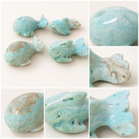 Figurine en cristal poli de hemimorphite naturelle sculptée en forme d'animal marin pour la décoration de la maison et du bureau, la méditation et la collection de cadeaux