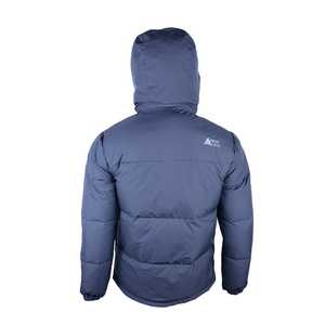 Leppa Veste Cargo d'Hiver pour Homme Imperméable Coque en Nylon Imprimé Vintage Fermeture à Glissière Coupe-Vent Col à Capuche Manteaux en Duvet - Product Image 4