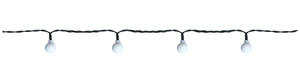 20m. <b>LED</b> string <b>lights</b>, warm white bulbs, 8 functions, mains powered, IP44 (Electro DH 79.716/20/CAL) - Product Image 2