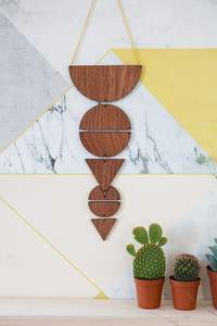 Tenture murale en bois pour chambre au-dessus du lit ajoutant une chaleur naturelle et une texture artistique décorative - Product Image 3