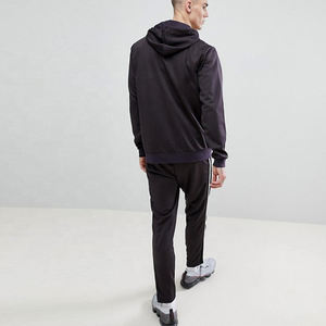 Ensemble pantalon de survêtement et sweat à capuche avec logo personnalisé ensembles unisexes Streetwear vierge pour hommes survêtement sweats à capuche pour hommes ajusté coton polaire - Product Image 4