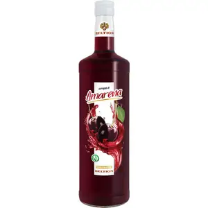 Premium İtalyan siyah kiraz syrup1000 ml VEGANOK kokteyl veya tepesi için içecekler için seyreltilecek sertifikalı