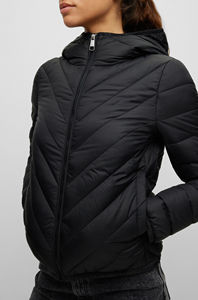 Produits d'hiver 2025 Veste matelassée imperméable à fermeture éclair Vestes en duvet Vestes matelassées pour femmes en vente Service OEM avec OEM - Product Image 3