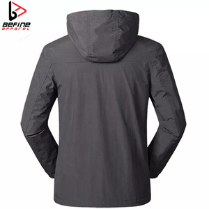 2024 chaqueta de lluvia Softshell de nailon ligera personalizada al por mayor para hombres de alta calidad impermeable reversible bolsillo con soporte para invierno - Product Image 2