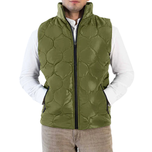 Gilet matelassé à logo personnalisé pour hommes-Gilet à col montant respirant et résistant à l'eau Offre Spéciale style hivernal - Product Image 1