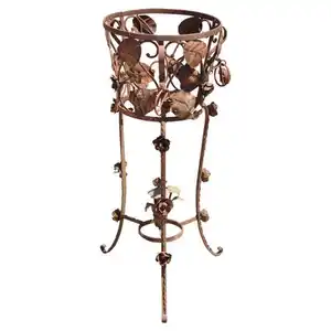 Antique Design Metal Flower Pot with Stand antique finished For Garden Decoration and home decoration Hot Selling Product
