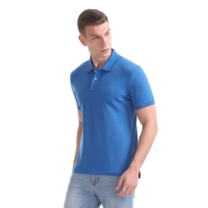 Vente en gros 100% coton pour hommes pour polos personnalisé unisexe manches courtes anti-rides blanc personnalisé broderie logo imprimé solide - Product Image 3