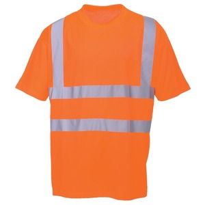 Camisetas de Manga Corta Unisex con Logotipo Personalizado, Camisa de Pesca de Alta Visibilidad, Ropa de Trabajo Transpirable de Secado Rápido con Protección UV de Poliéster - Product Image 1