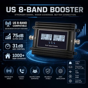 Amplificador de Señal Móvil 4G y 5G para América del Norte B2 B4 B5 B12 B13 B17 B25 B66, Control Remoto AGC/<span class=keywords><strong>ALC</strong></span>, Certificaciones OEM/ODM CE/FCC - Product Image 2