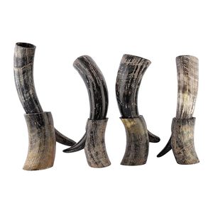 Diseño de lujo 100% Cuerno de beber vikingo natural Uso Fiesta y boda Restaurante Cuerno de beber de vaca hecho a mano a precio barato - Product Image 2