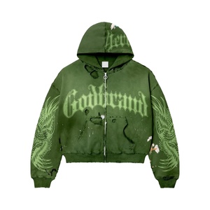 Sudadera con capucha clásica personalizable OEM 100% de alta calidad para hombre 280-300 Gsm Fleece (mezcla de algodón y poliéster) con forro digital - Product Image 1