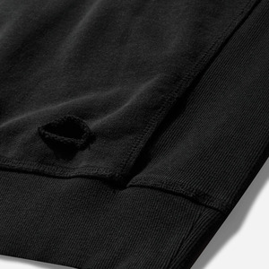 Stylish Men's Hoodie Modern Distressed Details Adjustable <b>Drawstring</b> Hood Front <b>Pouch</b> Pocket 100% Cotton Fleece Eco-Friendly - Product Image 4