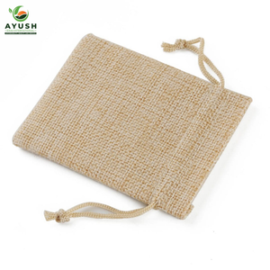 Sac de rangement à cordon en jute 100% avec design et taille personnalisés, sacs de magasinage pour cadeaux et rangement - Product Image 4