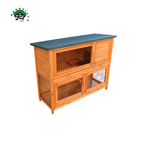 Fournitures pour animaux de compagnie en gros d'usine Cages d'élevage de lapins en bois pour l'extérieur - Product Image 5