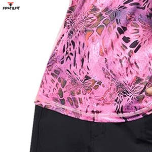 Maillot de pêche de haute qualité tissu polyester à séchage rapide sweats à capuche par sublimation à manches longues sweats à capuche respirants pour femmes à séchage rapide - Product Image 5
