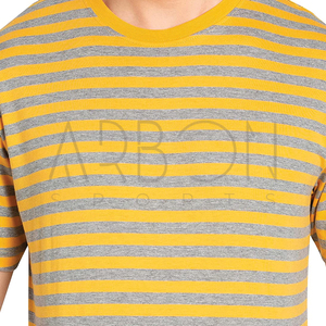 2025 nueva llegada logotipo personalizado estampado hecho a mano de alta calidad mejor tela suave ropa informal hombres 100% algodón camisetas de punto - Product Image 6